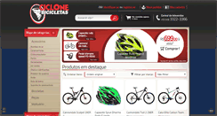 Desktop Screenshot of ciclonebikes.com.br